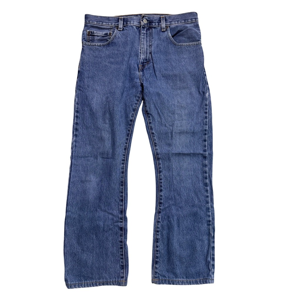 Levi's 517 Bootcut Jeans Men's 32x30 Medium Wash Blue Denim Red Tab